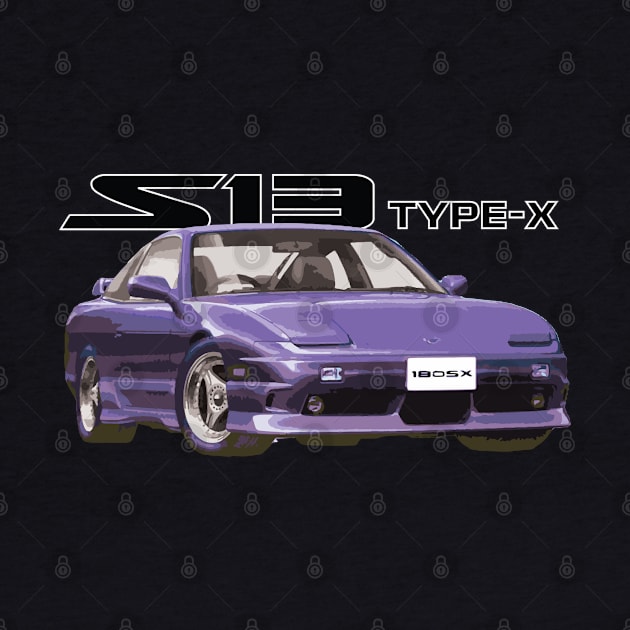 180SX S13 240 purple type x DRIFTING by cowtown_cowboy